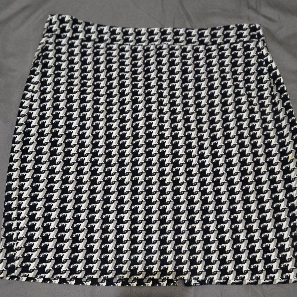 Banana Republic Nwot Size 6 Stretch Herringbone Gray&Blk Business Casual/evening